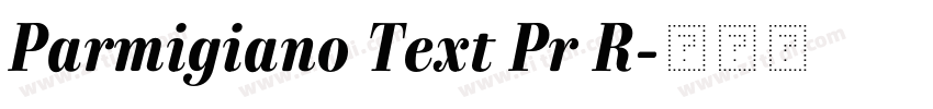 Parmigiano Text Pr R字体转换 Parmigiano Text Pr R字体转换